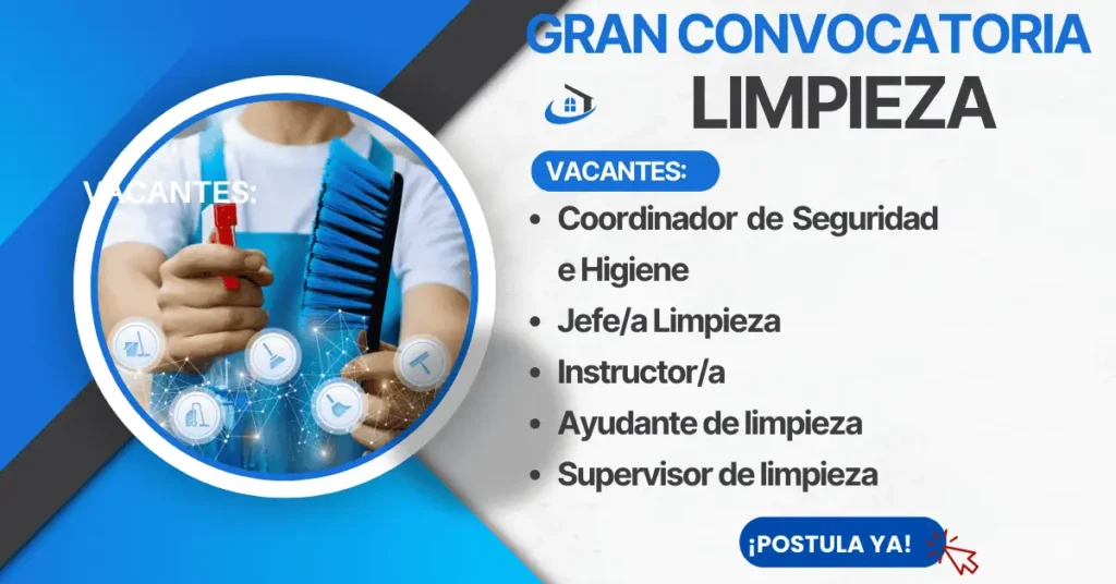 ¡Únete a nuestro equipo de limpieza!