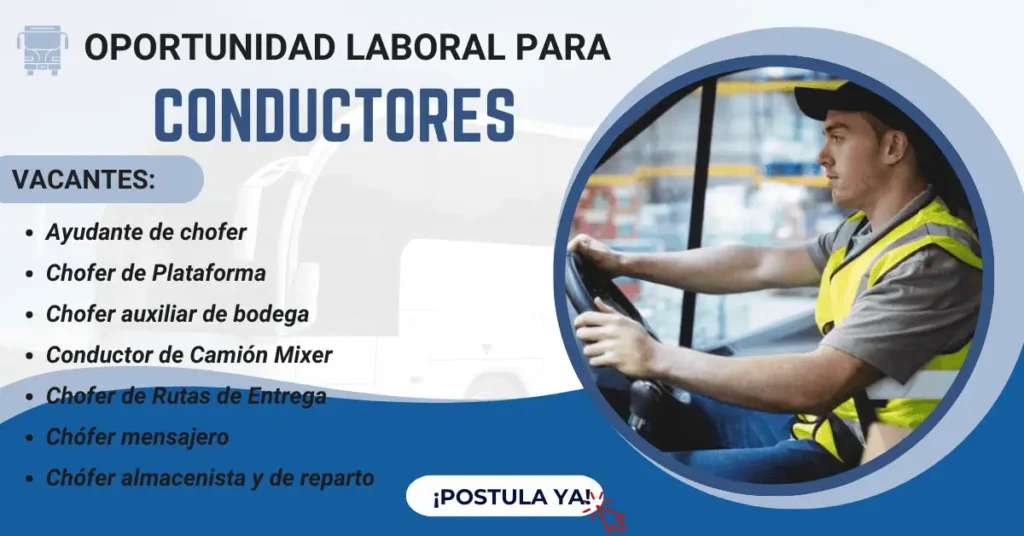 GRAN CONVOCATORIA PARA CHOFER